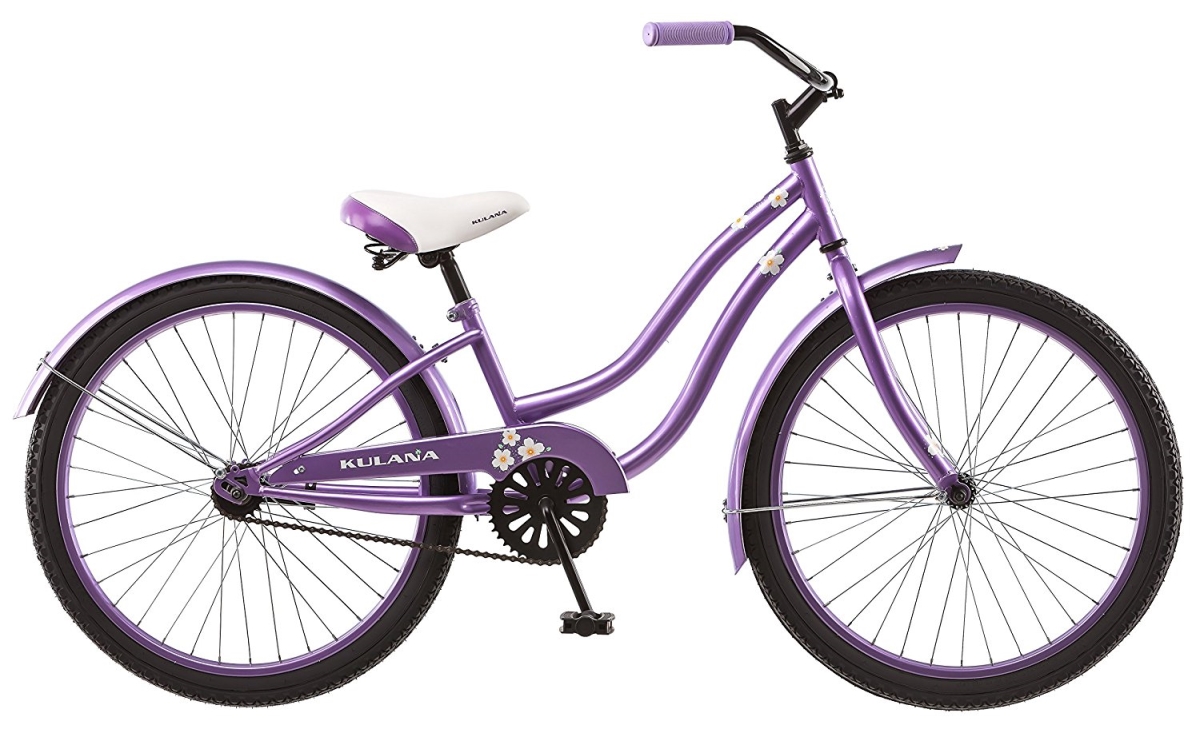 24 In. Girls Hiku Cruiser Bicycle, Purple