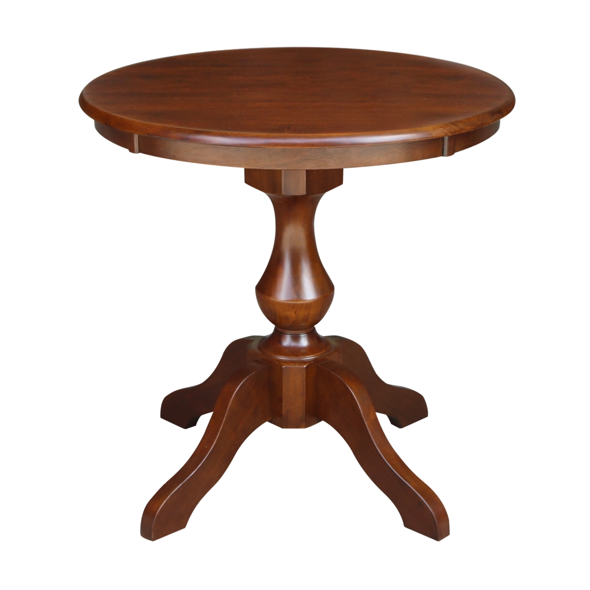K581-30rt-11b 28.9 X 30 In. Round Top Pedestal Dining Table - Espresso