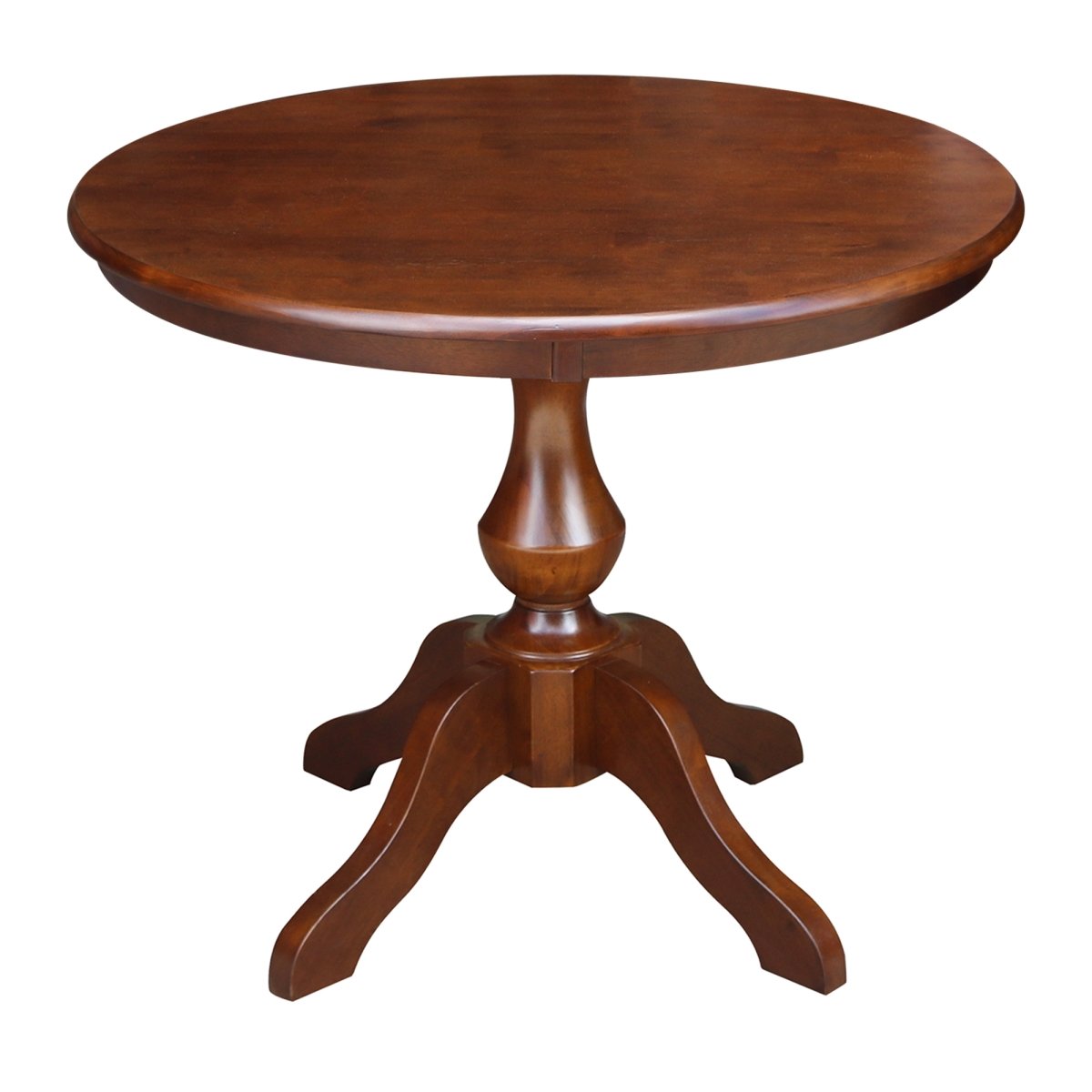 K581-36rt-11b 28.9 X 36 In. Round Top Pedestal Dining Table - Espresso