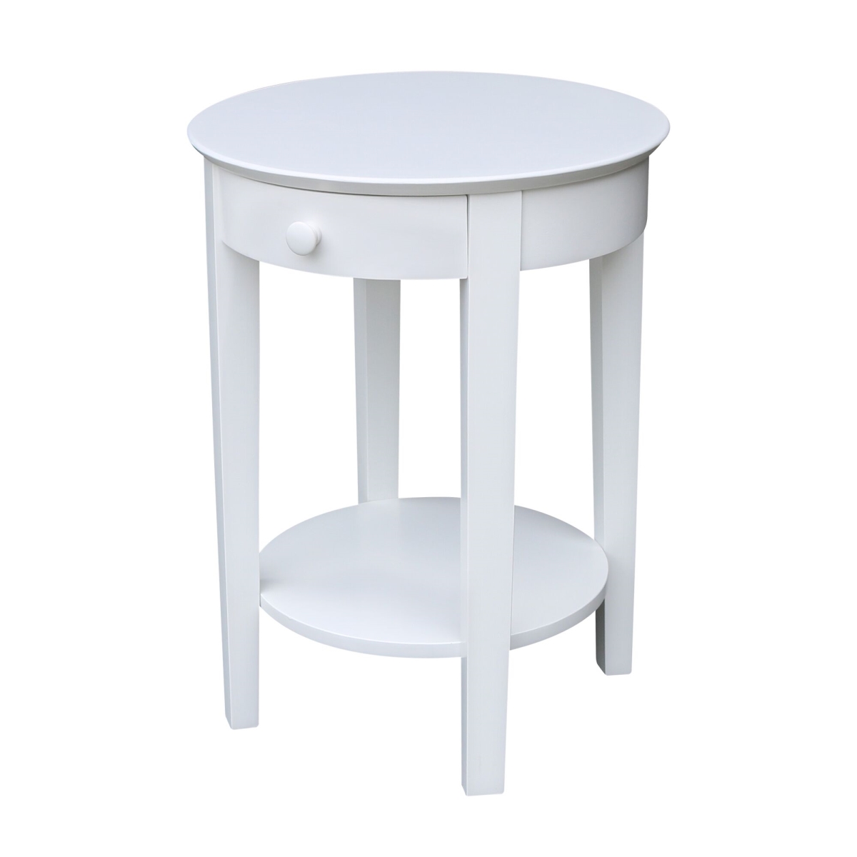 Ot08-2128 Phillips Accent Table With Drawer, White