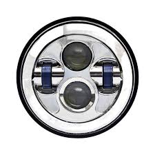 Cwc-7008gc 7 In. Round Led Projector Headlight - Chrome