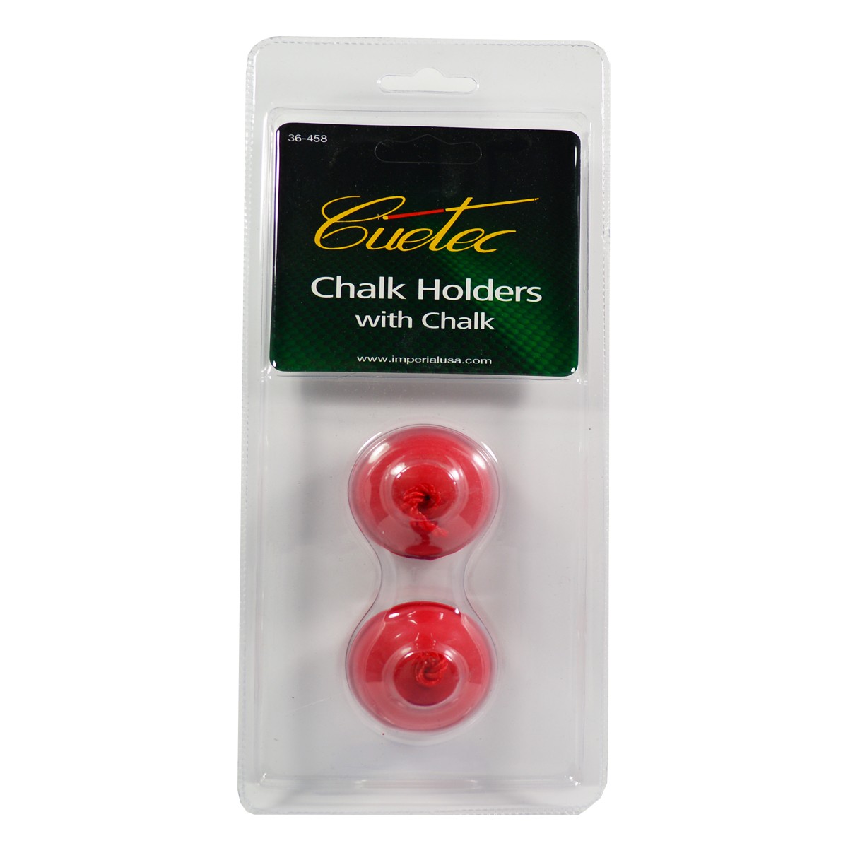 36-458 Cuetec Holders With Chalk, Pack Of 2