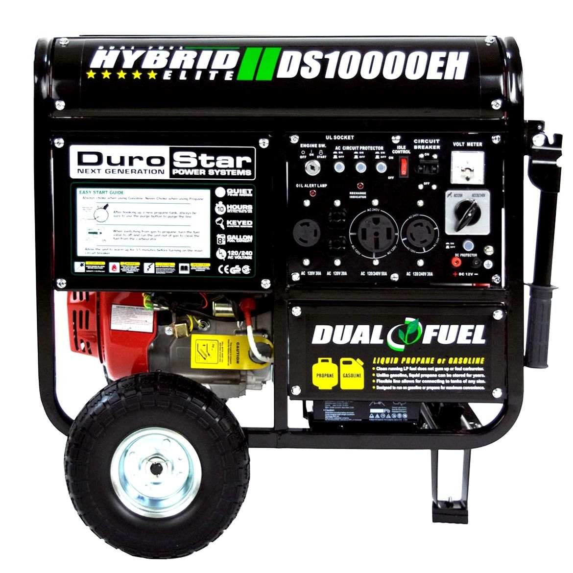 Ds10000eh 10000 Watt & 18 Hp Dual Fuel Hybrid Generator With Electric Start