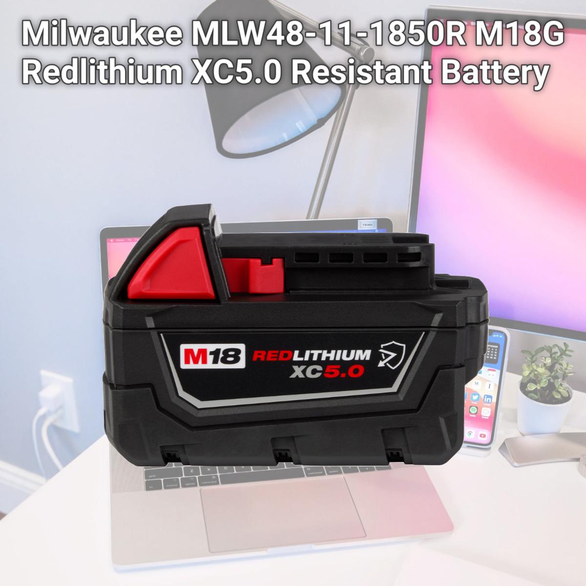 Picture of Milwaukee MLW48-11-1850R M18G Redlithium XC5.0 Resistant Battery