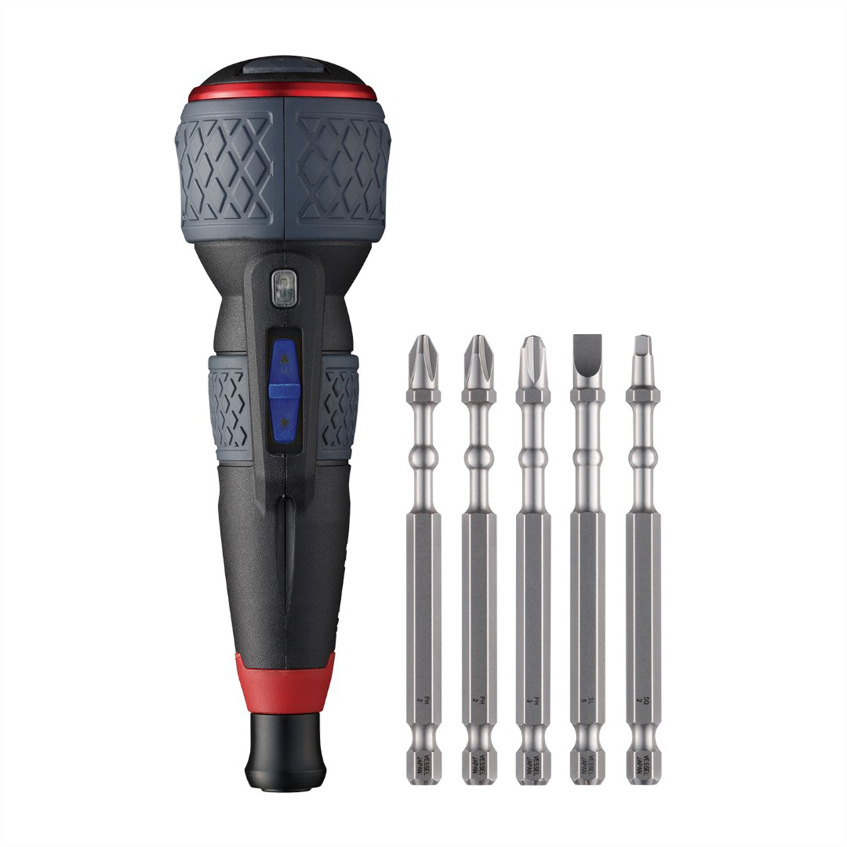 VES220USBP5U Ball Grip Rechargeable Screwdriver Bit Set with 3 Adjustable Speed - 5 Piece