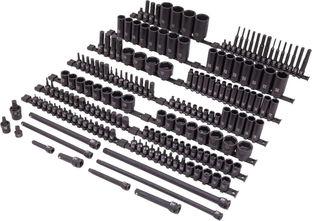 Sunex SUN10181 Mixed Drive Master Impact Socket Set - 181 Piece