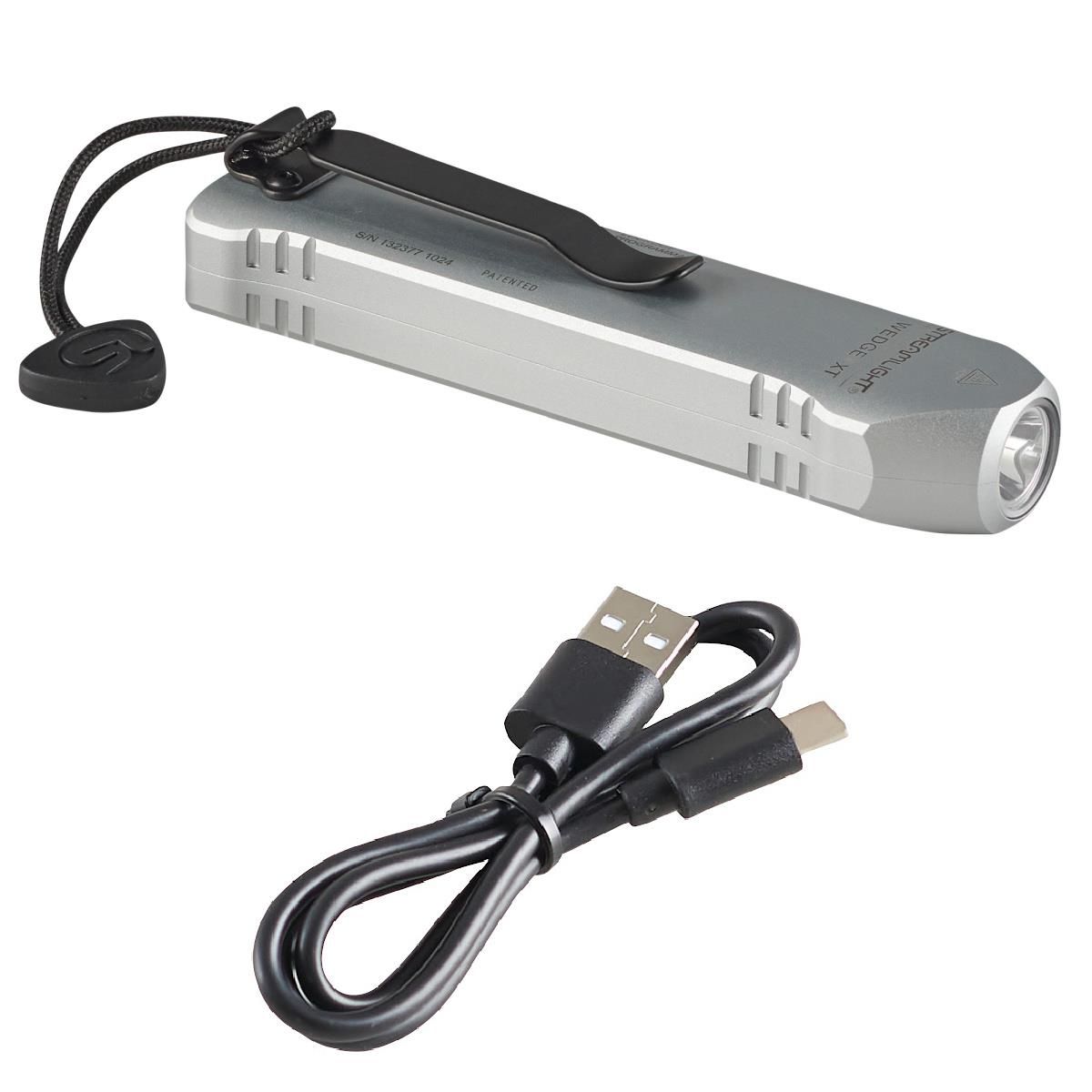 STL88819 Wedge XT Rechargeable EDC 500 Lumens Flashlight, Silver