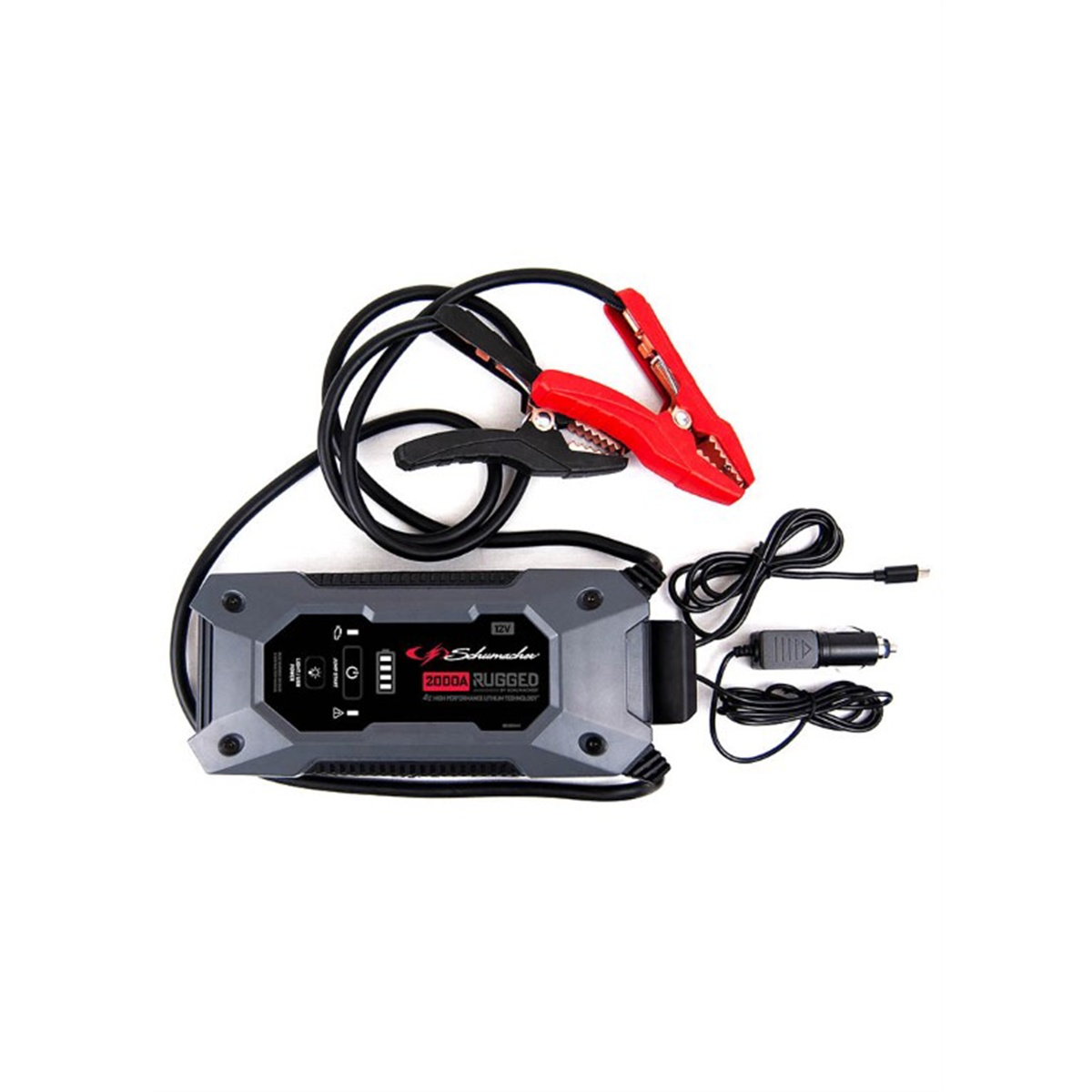 SCUSL1612 RUGGED 2000A 12V Lithium Jump Starter & Portable Power Booster Pack - Heavy-Duty, 3-in-1 Design Built to Last