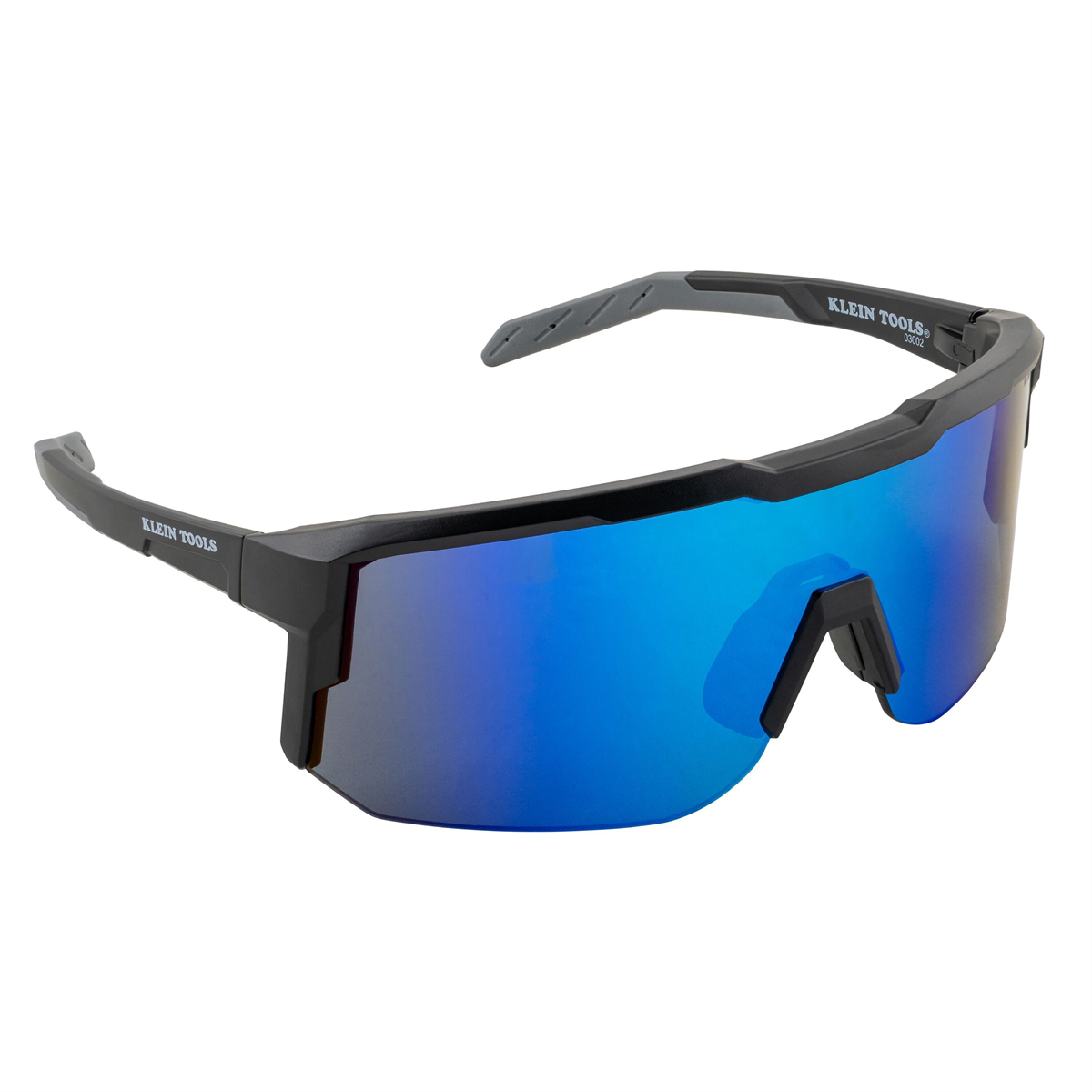 KLE03002 Polarized Blade Safety Glasses, Blue Lens