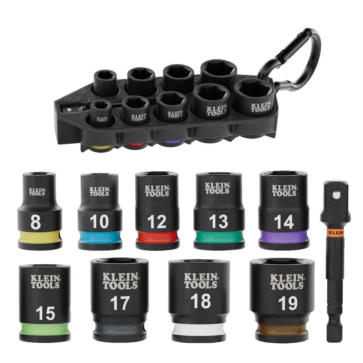 KLE33809M Grab & Go Metric Impact Socket Set - 10 Piece