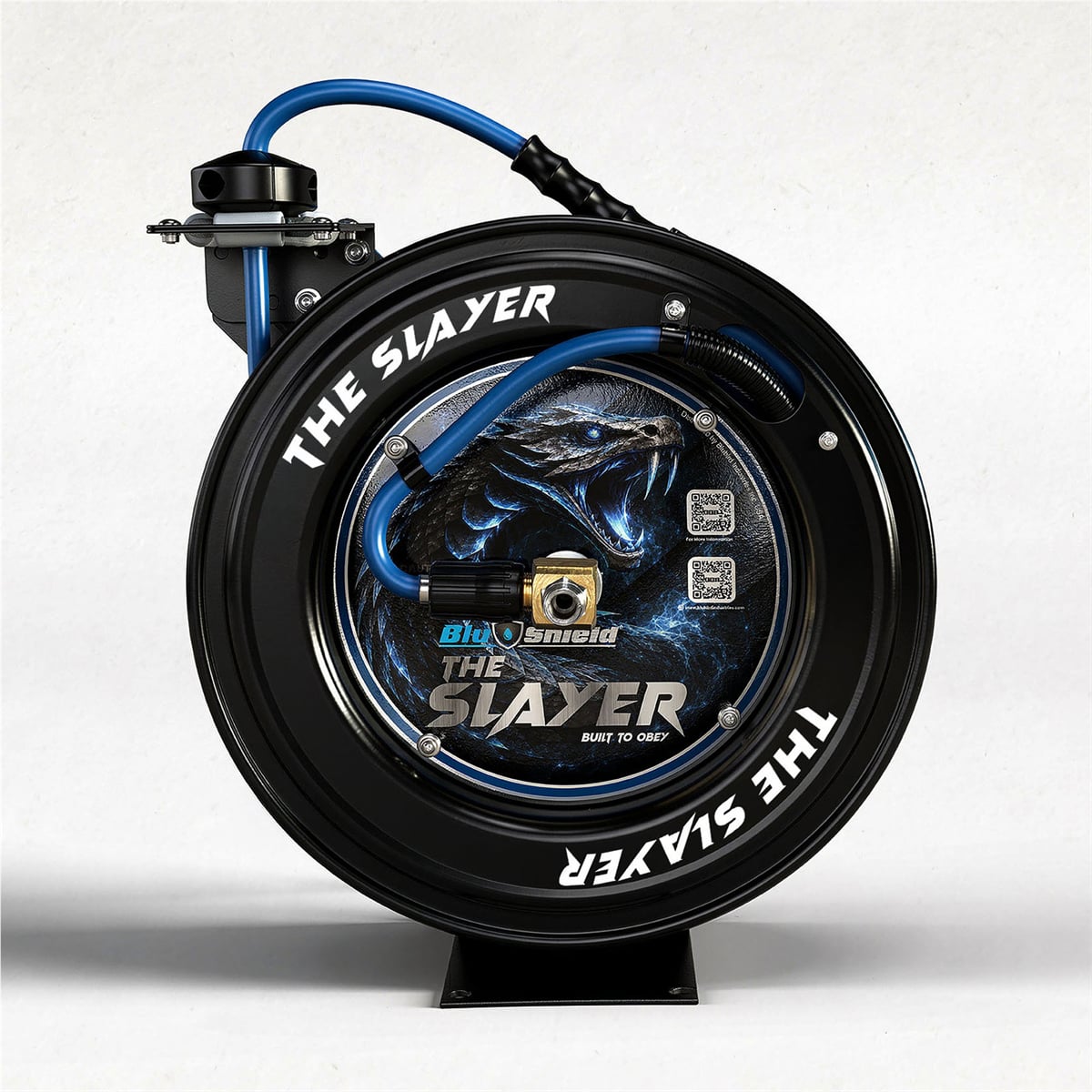 BLBPWHYR1450 Blu Shield Slayer Pressure Washer Hose Reel, 0.25 in. x 50 ft., 3500 PSI, Blue