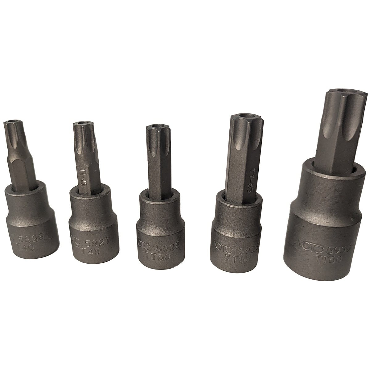 5900-TT40-TT60 Tamper-Resistant Torx Socket Set, 5 Piece, TT40, TT45, TT50, TT55 & TT60