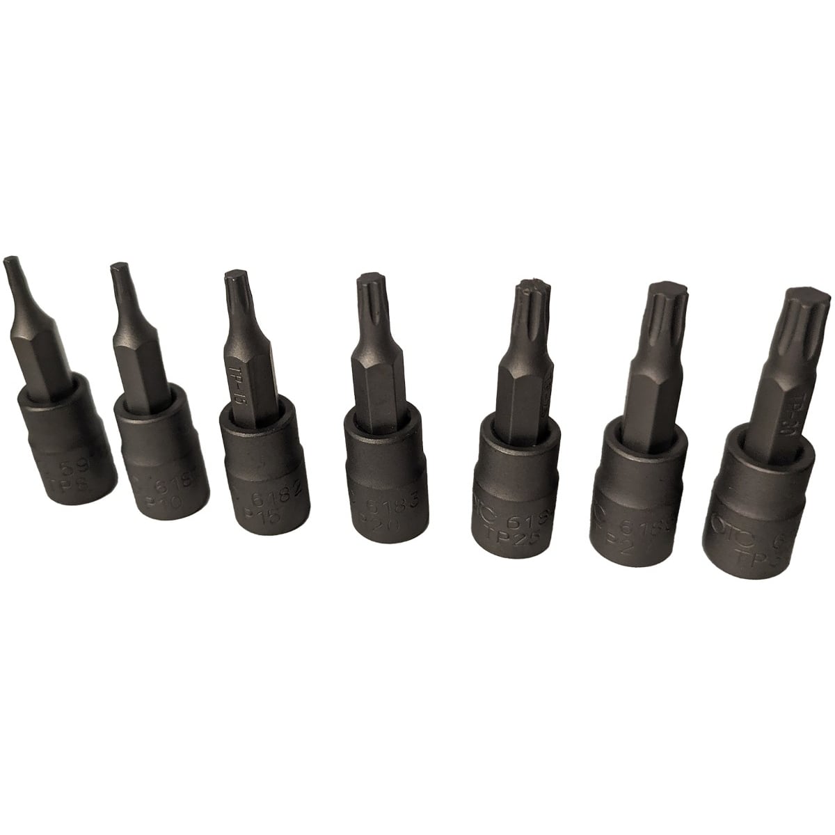 5900-TP8-TP30 Torx Plus Socket Set, 7 Piece, TP8, TP10, TP15, TP20, TP25, TP27 & TP30
