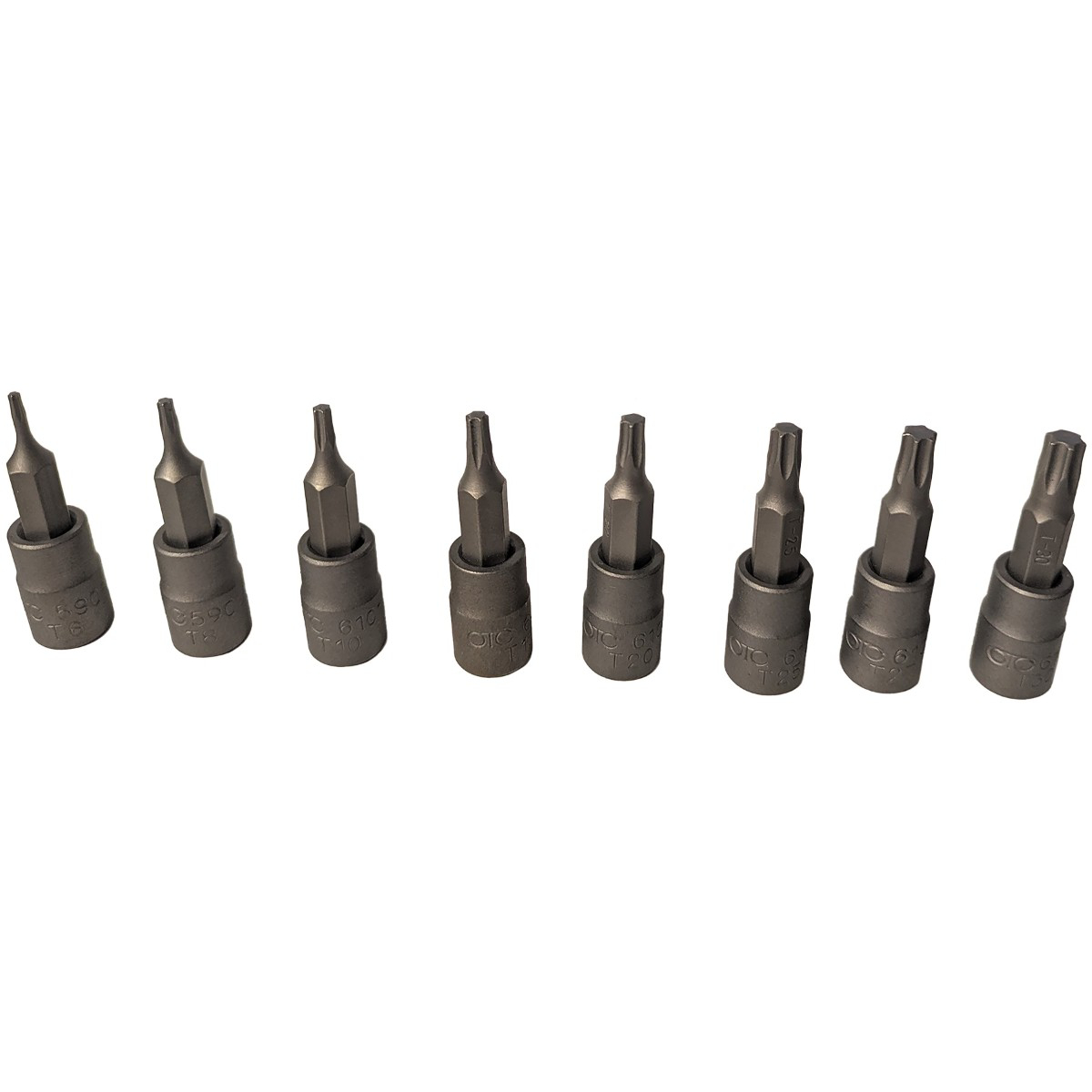 5900-T6-T30 Torx Socket Set, 8 Piece, T6, T8, T10, T15, T20, T25, T27 & T30