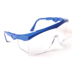 Tmrsg572 Safety Goggles, Blue With Clear Lense