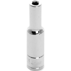 0.25 In. Drive 6 Point Deep Chrome Socket, 4 Mm