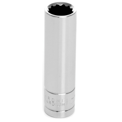 W38711 0.37 In. Drive 12 Point Deep Chrome Socket, 11 Mm