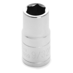 6 Point Shallow Chrome Socket, 0.25 In.