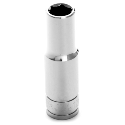 0.5 In. Drive 6 Point Deep Chrome Socket, 12 Mm