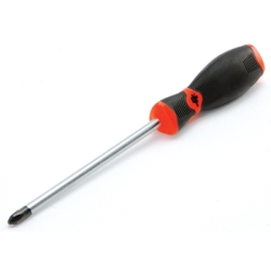 No.3 Tip Phillips Screw Driver With Shaft & Clear Handle, 6 In.