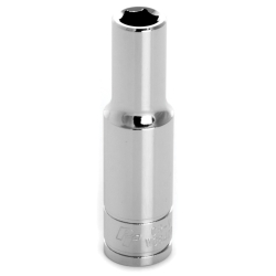 0.37 In. Drive 6 Point Deep Chrome Socket, 8 Mm