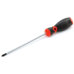 W30962 No.1 Tip Phillips Screw Driver With Shaft & Clear Handle, 6 In.