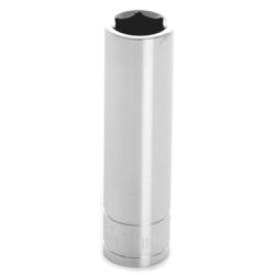 W38411 0.37 In. Drive 6 Point Deep Chrome Socket, 11 Mm