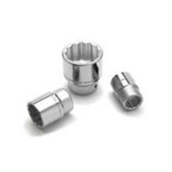 W34548 12 Point Shallow Chrome Socket, 0.75 In.