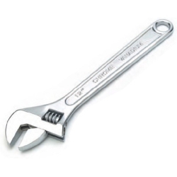 W30712 Adjustable Wrench, Satin Finish - 12 In. Long