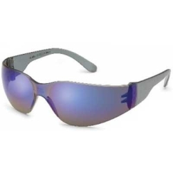 Starlite Safety Glasses Grey Temple Blue Mirror Lens