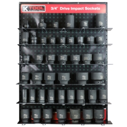 K Tool International Kti0840 Drive Impact Sockets Display - 0.75 In.