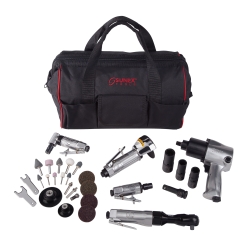 Sunex Sx231pbagpr1 Air Tool Kit With Accessories & Gatemouth Bag - 5 Piece