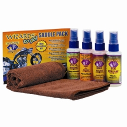 22480 Saddle Pack For Motorcycles With Assorted 2 Oz Containers Of Compounds & Microfiber Cloth