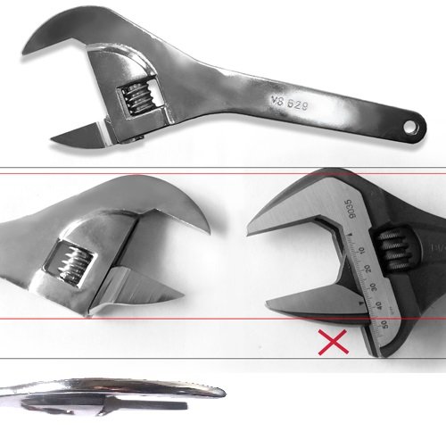 V8t 629 2 In. Super Thin Adjustable Wrench