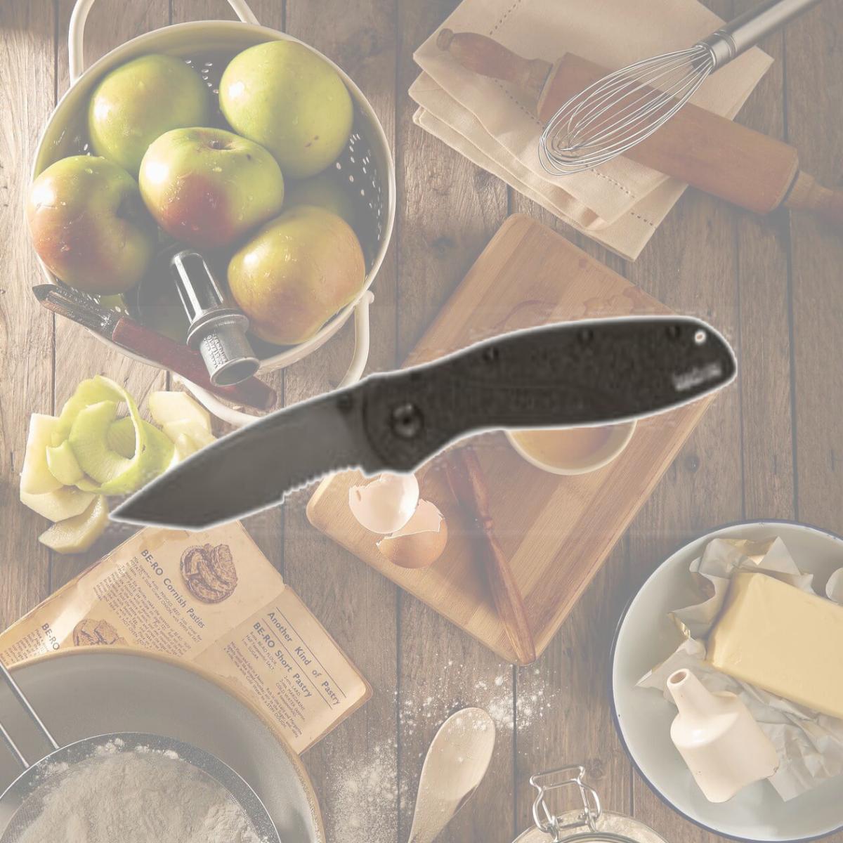 Picture of Kershaw KER1670TBLKST Tanto Blur Serrated Knife