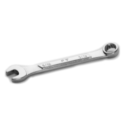 0.31 In. With 12 Point Box End, Raised Panel, 3.87 In. Long Chrome Combination Wrench