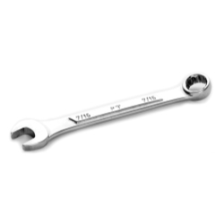 0.43 In. With 12 Point Box End, Raised Panel, 5.12 In. Long Chrome Combination Wrench