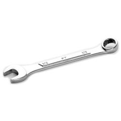 0.5 In. With 12 Point Box End, Raised Panel, 5.75 In. Long Chrome Combination Wrench
