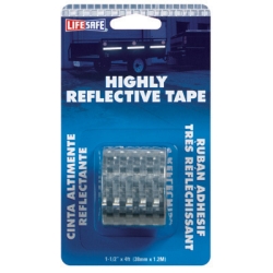 Re802 1.50 In. X 4 Ft. Reflective Safety Tape, Silver