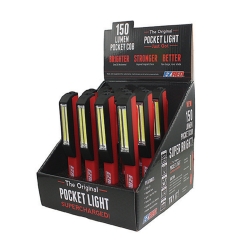Pcob12pk Pocket Cob Light Stick Display, Red - Pack Of 12