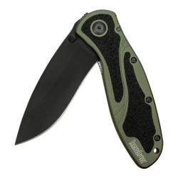 1670olblk Blur Folding Knife With Olive & Black Handle