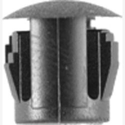 Abd6924 0.25 In. Flush Type Black Nylon Lock Plug, 10 Piece