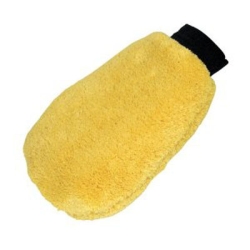 40307 Wash Mitt Super Absorbent Microfiber Sponge Lined, Elastic Cuff Carded