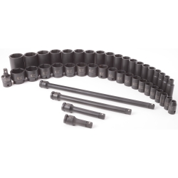 2568 0.5 In. Drive Sae Impact Socket Master, 43 Piece