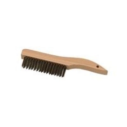 Lai945 4 X 16 In. Row Wire Bristles 10 In. - Wooden Shoe Handle