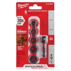 Mlw48-32-8000 6 Piece Shockwave Impact Extractor Set