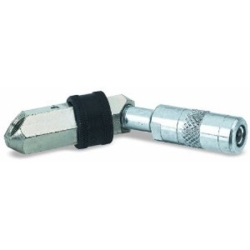 Grease Gun Coupler With Spring Loaded Ball Check, 4500 Max Psi, 360 Deg Swivel - 0.13 In. Npt Threads