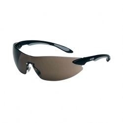 Uvxs4401 Black & Silver Frame Ignite Safety Eyewear With Gray Hardcoat Lens