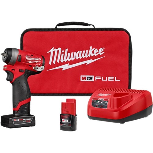 Mlw2552-22 0.25 In. M12 Fuel Stubby Impact Wrench Kit