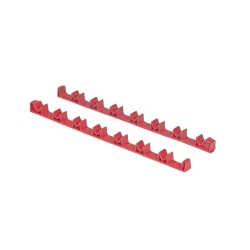 Ern6040 14 Tool No-slip Low Profile Screwdriver Rails, Red